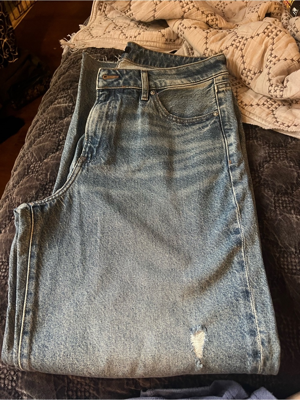 Express Womens High Rise Wide Leg Jeans NWT size 12 R